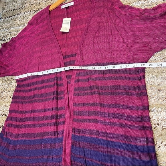 NWT Coldwater Creek 1X Rayon Open Cardigan Long lines - Picture 9 of 10